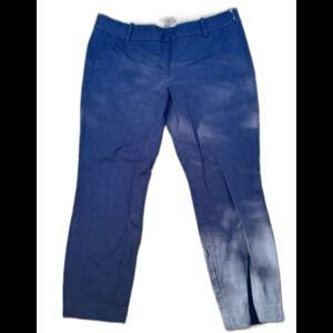 J. Crew Women's Minnie Blue Mid Rise Straight Leg Size 6 Dress/Work Pants